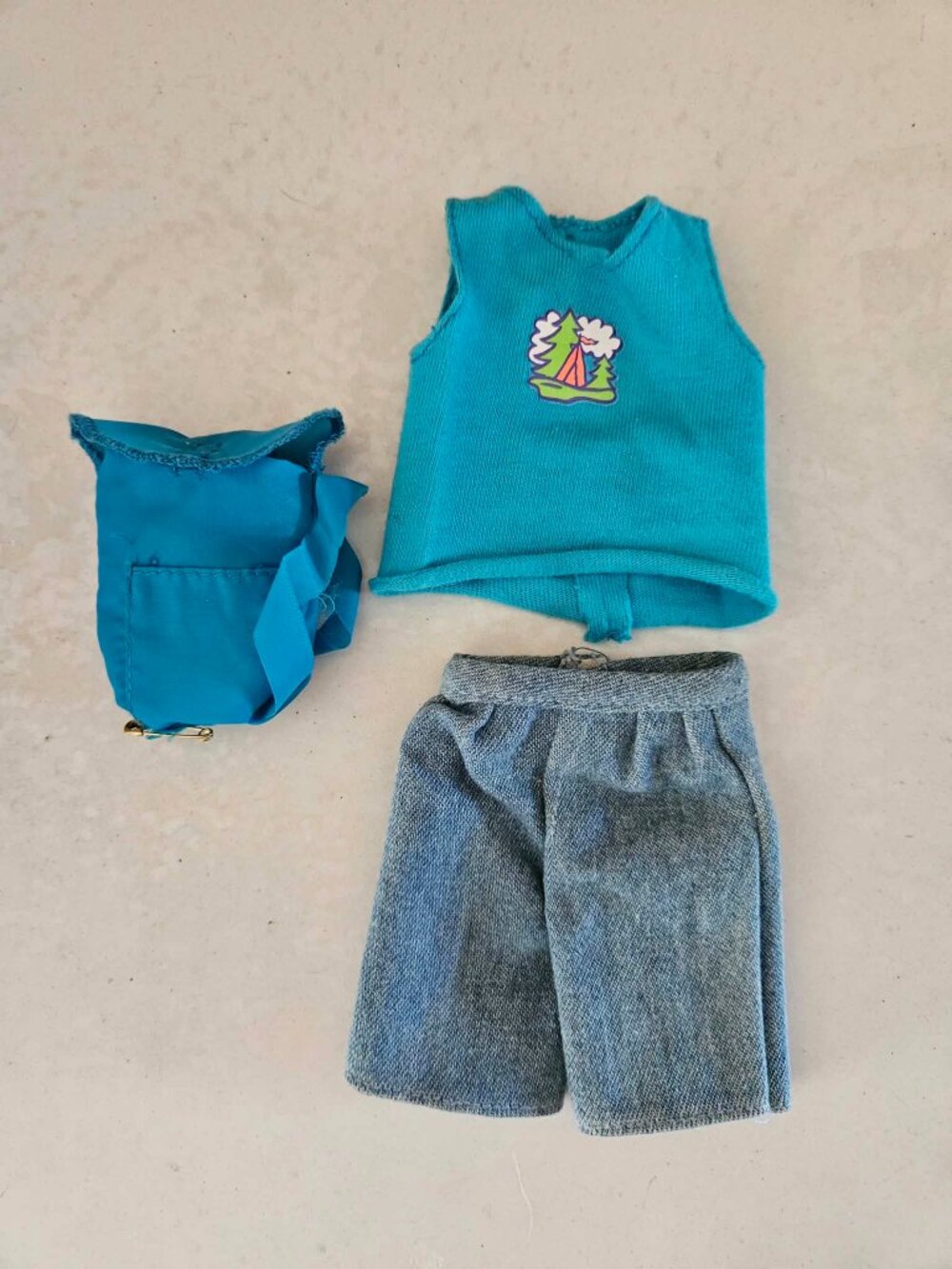 1993 Camp Barbie Ken Doll Accessories & Outfit